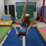 体操競技の演技に挑戦するMetamove Gymの選手