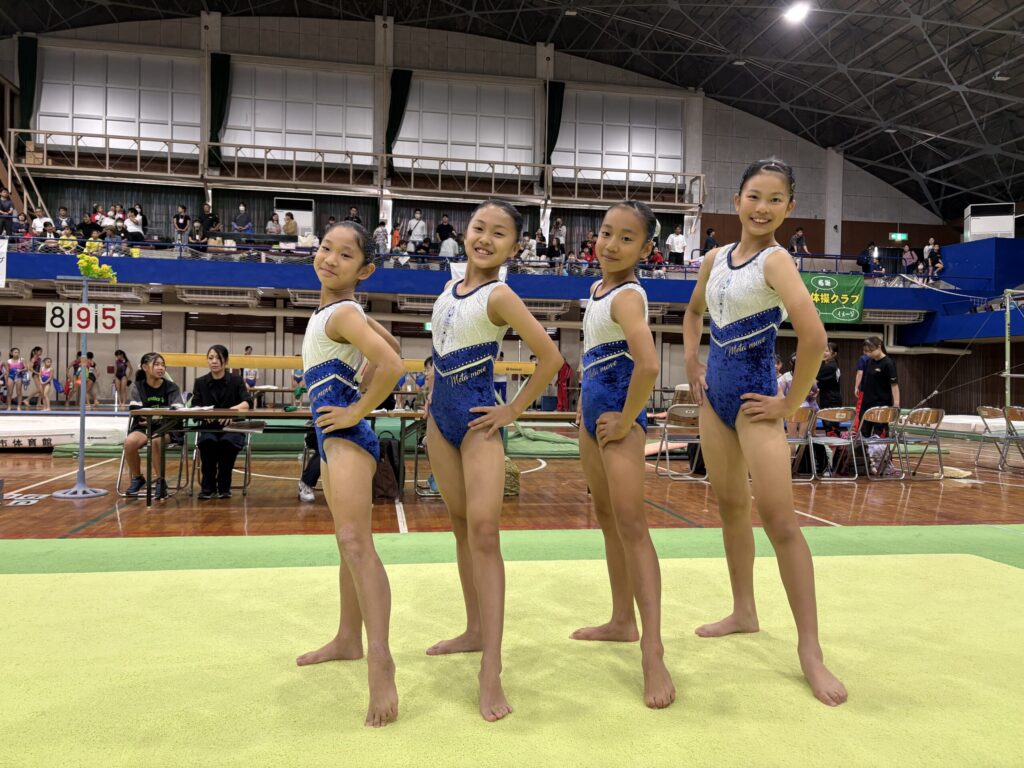 千葉県ジュニア体操競技小学生交歓大会に出場したMetamove Gymの選手たち